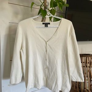 Vintage Cream Cardigan Petite L